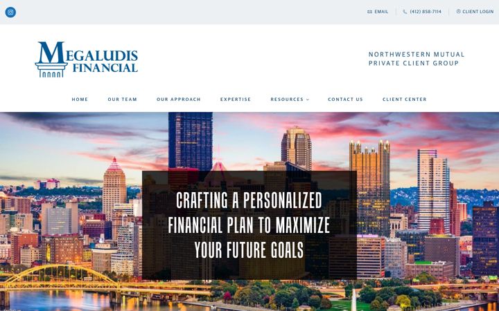 Screenshot of megaludisfinancial.com