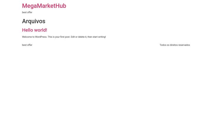 Screenshot of megamarkethub2.com