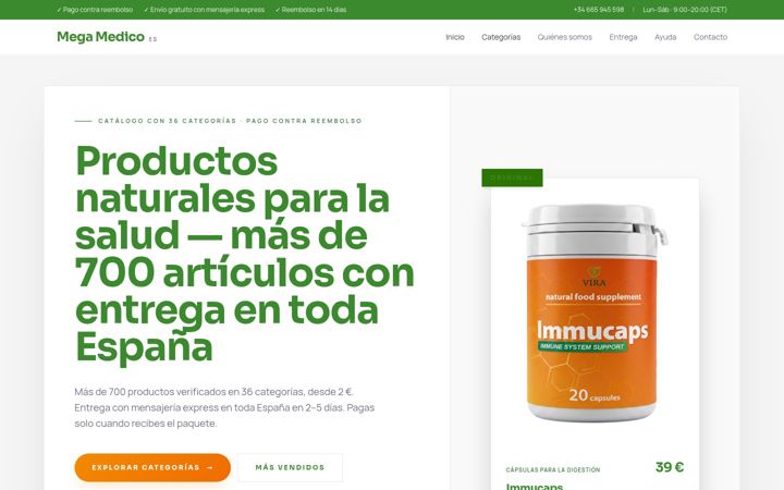 Screenshot of megamedico.com