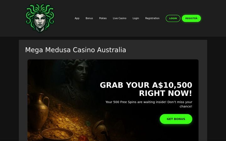 Screenshot of megamedusaaustralia.com