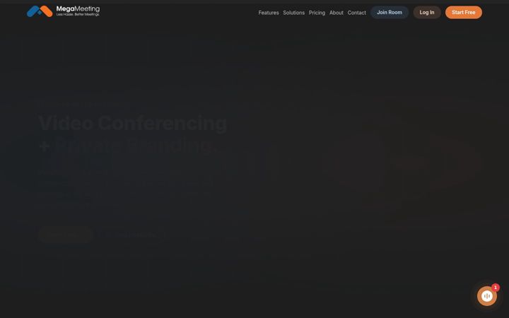 Screenshot of megameeting.com