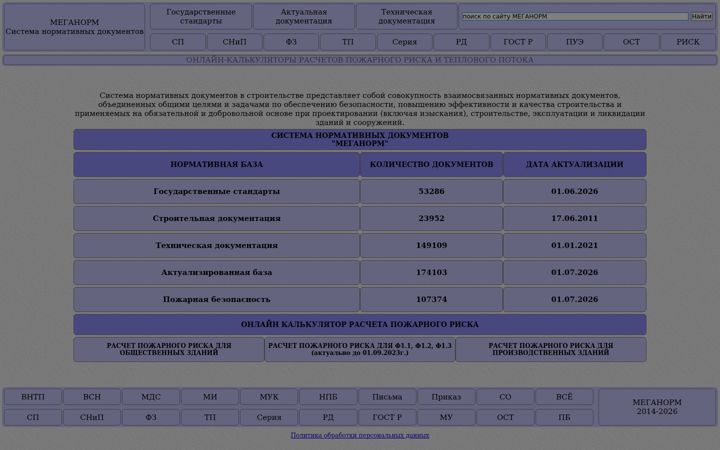 Screenshot of meganorm.ru