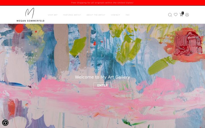 Screenshot of megansommerfeld.com