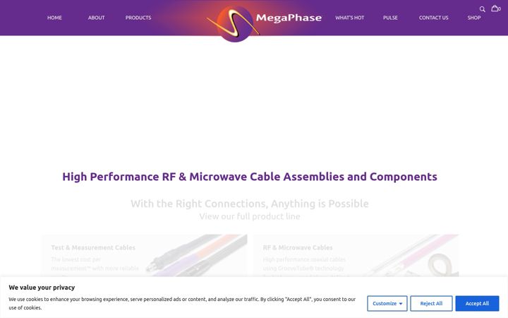 Screenshot of megaphase.com