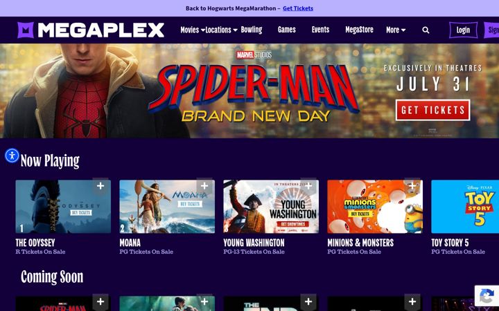 Screenshot of megaplex.com
