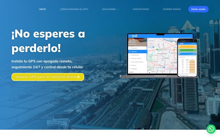Screenshot of megarastreosatelital.com