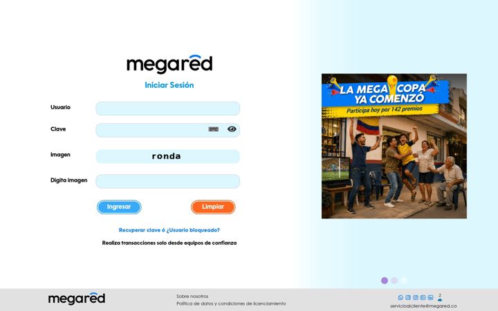 Skærmbillede af megared.co