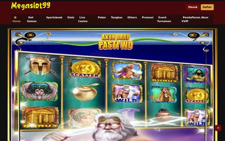 Screenshot of megaslots99.com