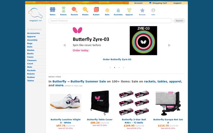 Screenshot of megaspin.net
