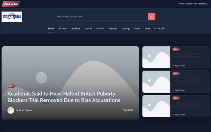 Screenshot of megaspot.nl