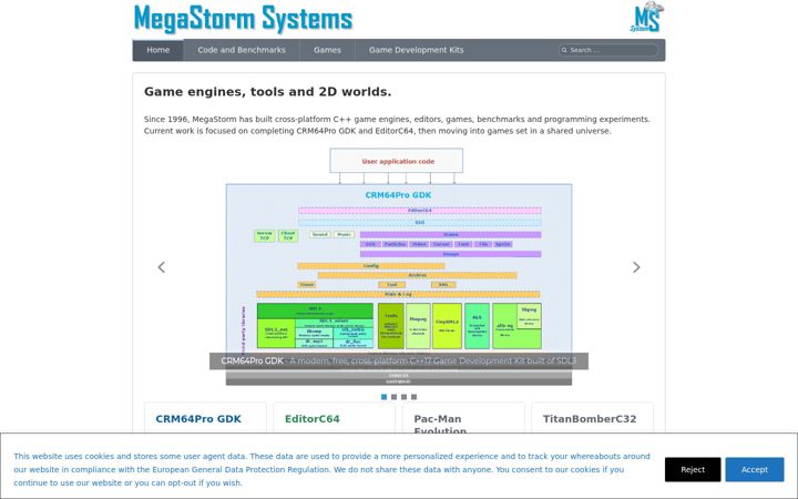 Screenshot of megastormsystems.com