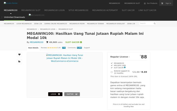 Screenshot of megawin100a.com