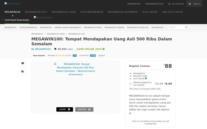 Screenshot of megawin100v.com