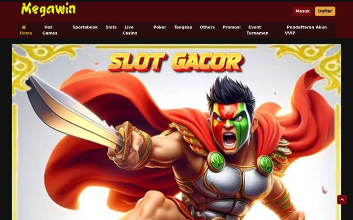 Screenshot of megawinlogin.com