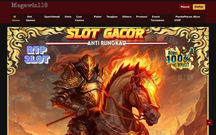 Screenshot of megawins118.com