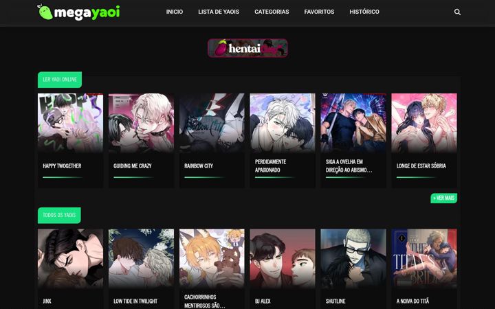 Screenshot of megayaoi.com