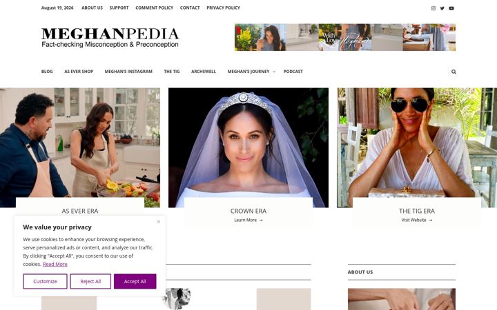Screenshot of meghanpedia.com