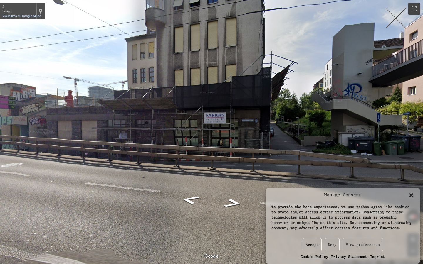 Képernyőkép a bármilyen interakció előtt megjelenő hozzájárulási bannerről