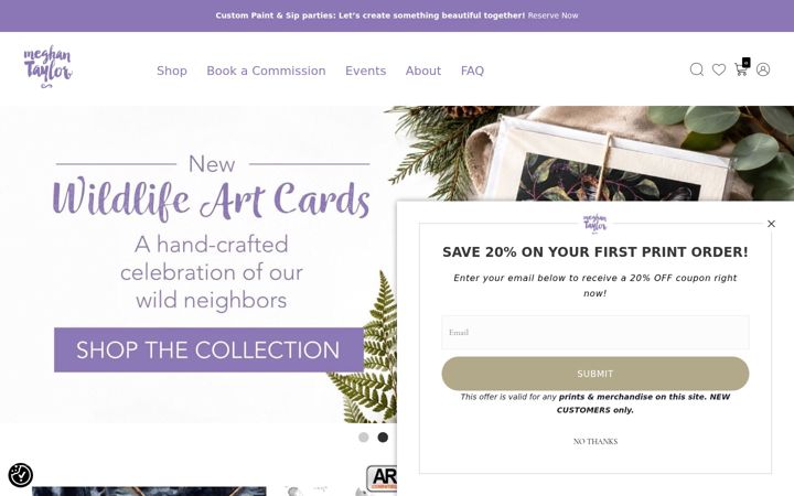 Screenshot of meghantaylor.com