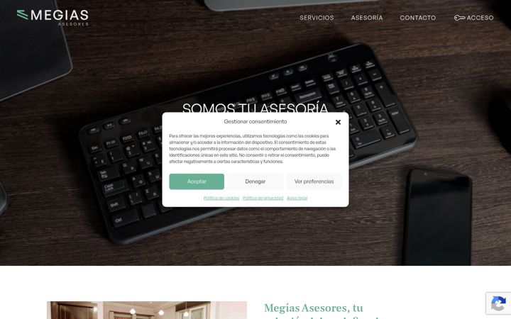Screenshot of megiasasesores.com