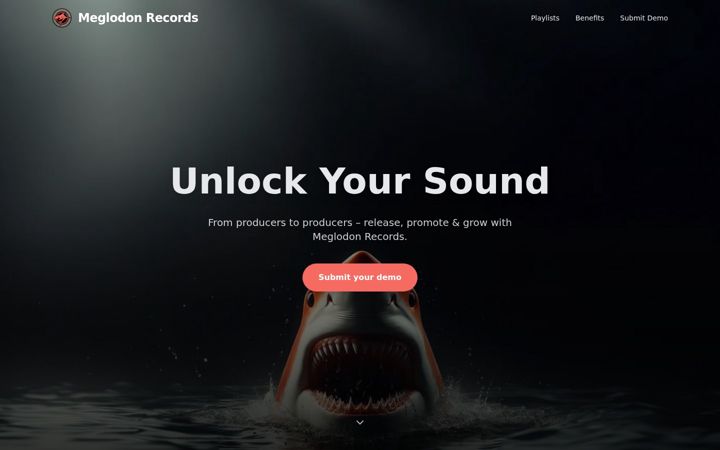 Screenshot of meglodon-records.com