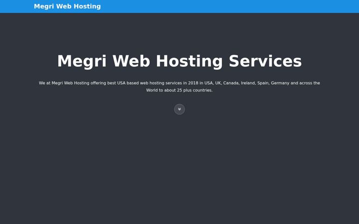 Screenshot of megriwebhosting.com