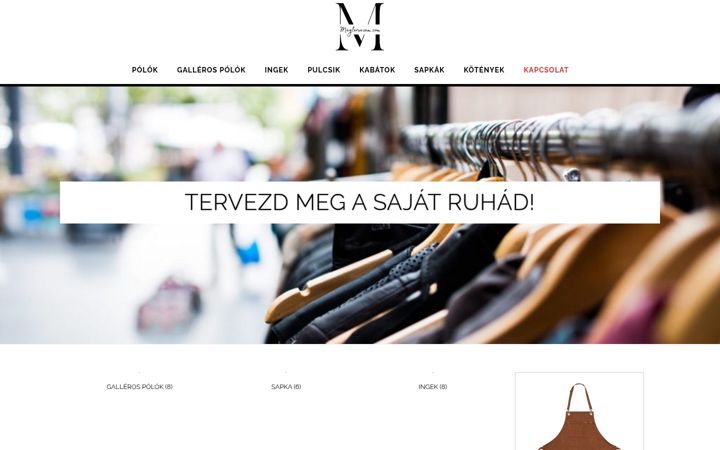 Screenshot ta' megtervezem.com