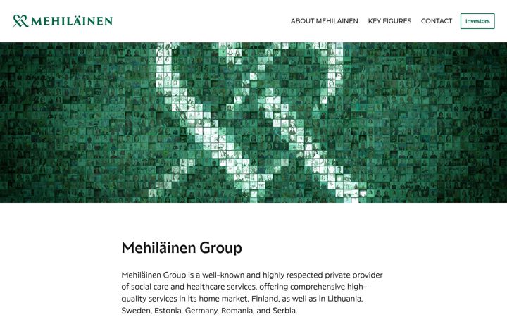 Screenshot of mehilainengroup.com
