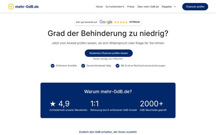 Snímek obrazovky mehr-gdb.de