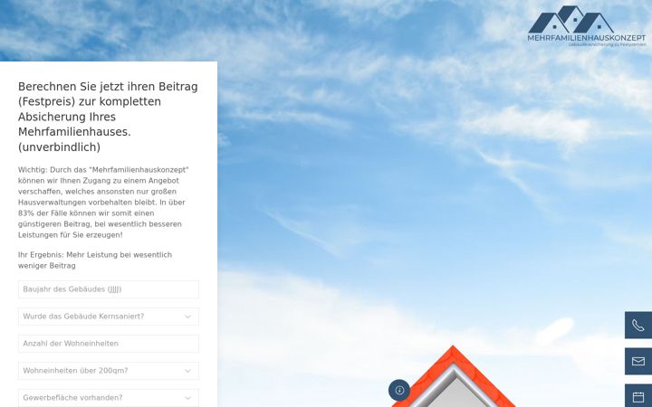 Screenshot of mehrfamilienhauskonzept.de