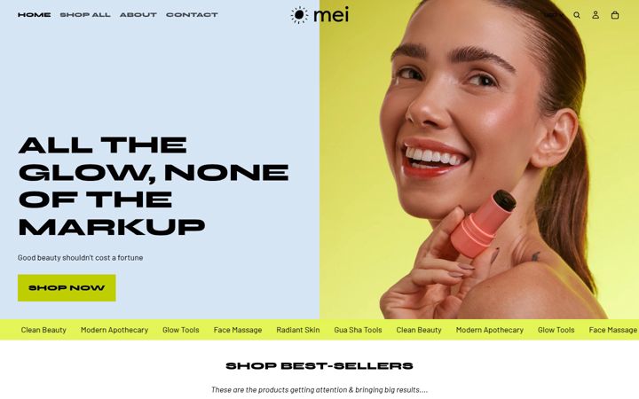 Screenshot of meiapothecary.com