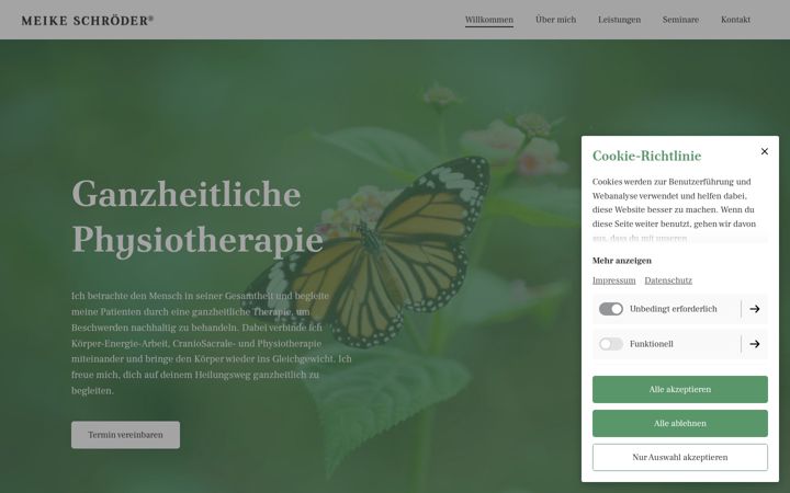 Screenshot of meikeschroeder.com