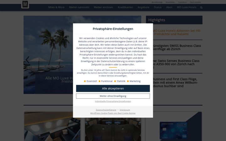 Screenshot of meilenoptimieren.com