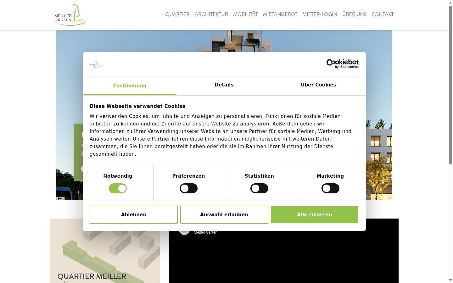Screenshot van de toestemmingsbanner zoals getoond vóór enige interactie
