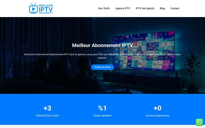 Screenshot of meilleur-iptv-abonnement.com