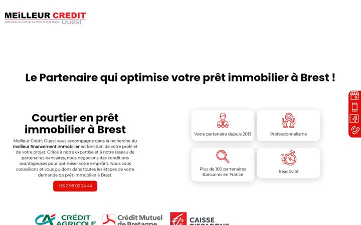 Screenshot of meilleurcreditouest.com