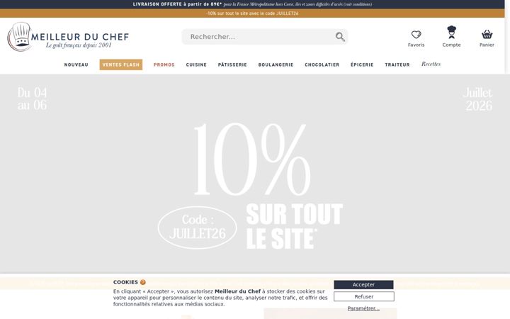 Screenshot of meilleurduchef.com