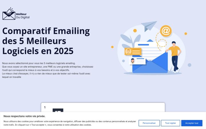 Screenshot of meilleurdudigital.com