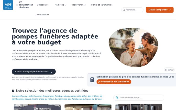 Zrzut ekranu meilleures-pompes-funebres.com