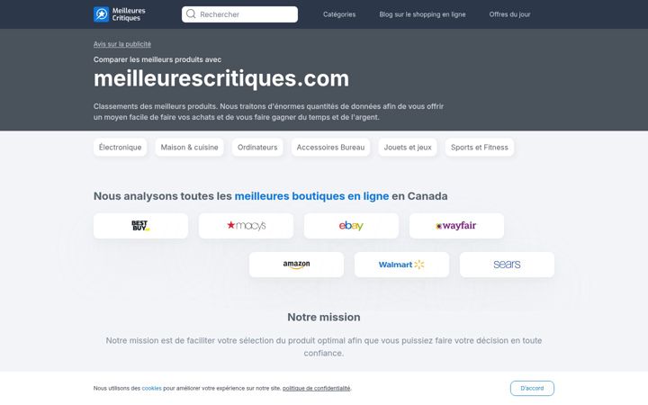 Screenshot of meilleurescritiques.com