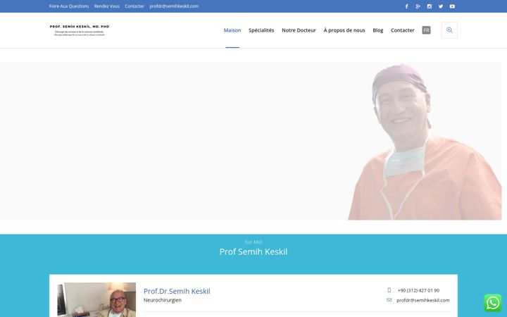 Screenshot of meilleurneurochirurgien.com