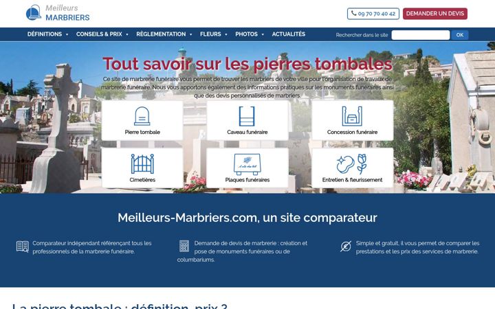 Screenshot of meilleurs-marbriers.com
