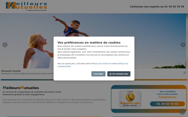 Screenshot of meilleurs-mutuelles.com