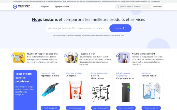 Screenshot of meilleurs.fr