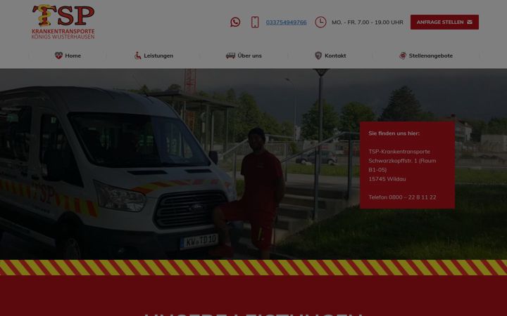 Screenshot of mein-fahrdienst.com