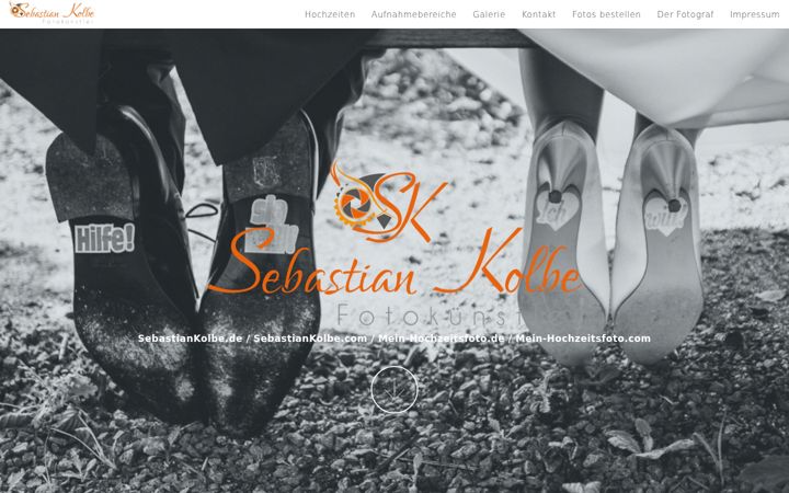 Screenshot ta' mein-hochzeitsfoto.com