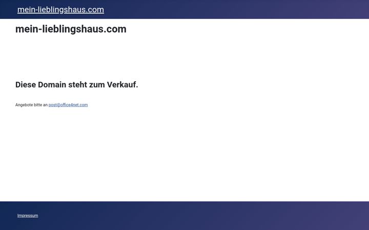 Screenshot of mein-lieblingshaus.com