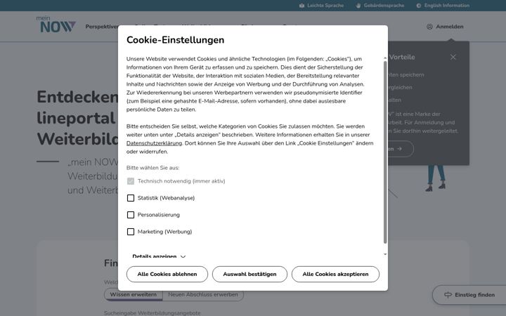 Screenshot of mein-now.de