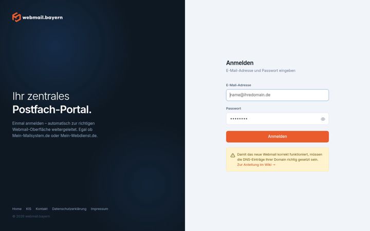 Screenshot of mein-webdienst.de