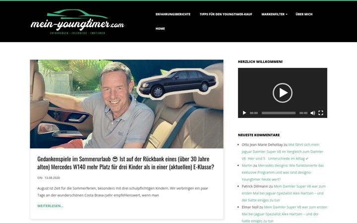Screenshot of mein-youngtimer.com